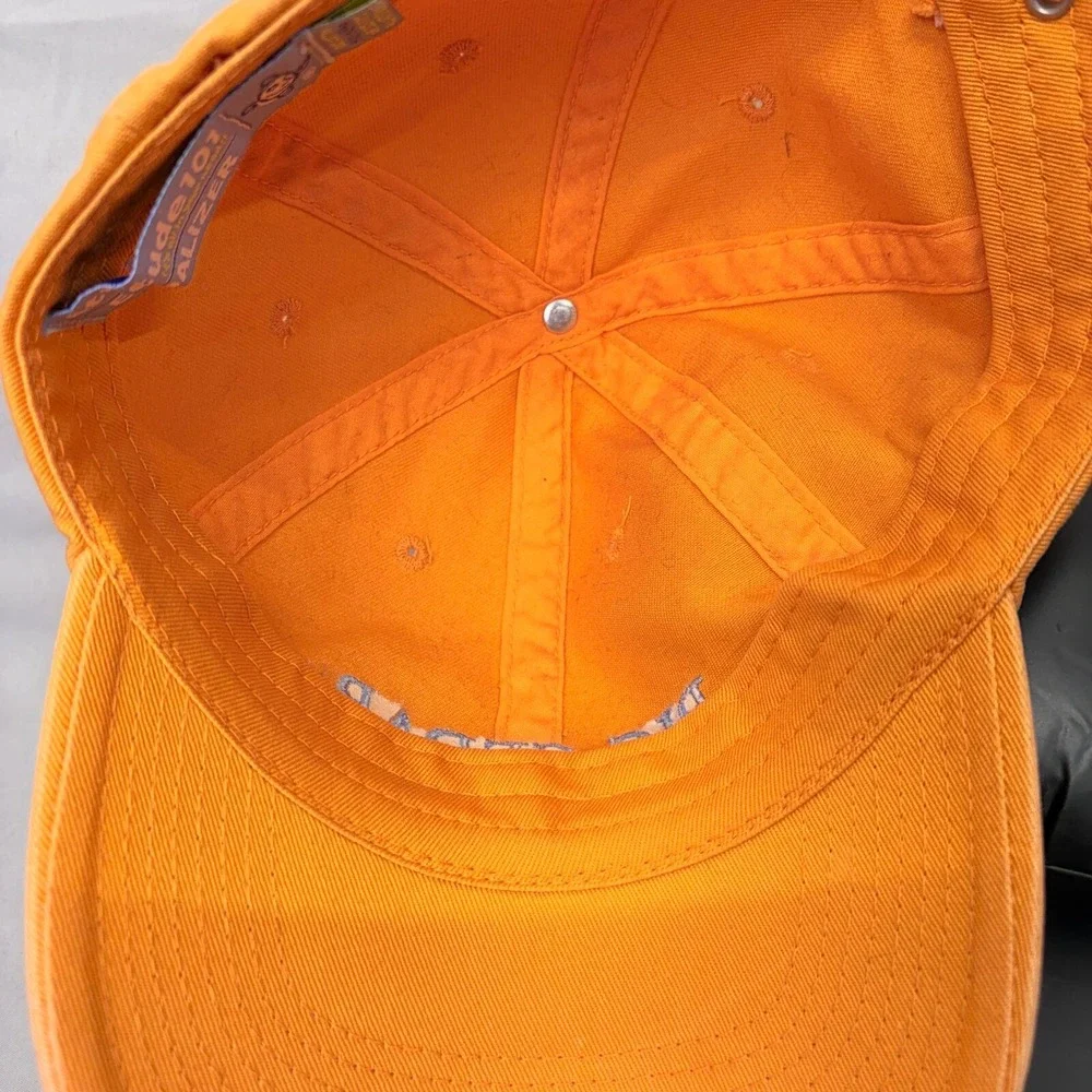 Attitude 101 Big Cedar Hat Baseball Cap Mens OSFA Orange Cotton Adjustable